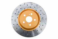 DBA XS 4000 Series Slotted & Drilled Rotor - Front | 2016-2017 Ford Focus RS (DBA42968BLKXS)