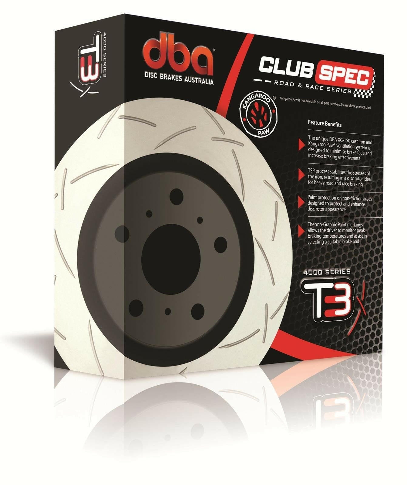 DBA Club Spec 4000 T3 Single Front Brake Rotor | Multiple Fitments (4600S).