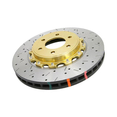 DBA Black Front Drilled & Slotted 5000 Series 2 Piece Rotor | 2003-2006 Mitsubishi Lancer Evo 8/9 (52218BLKXS).