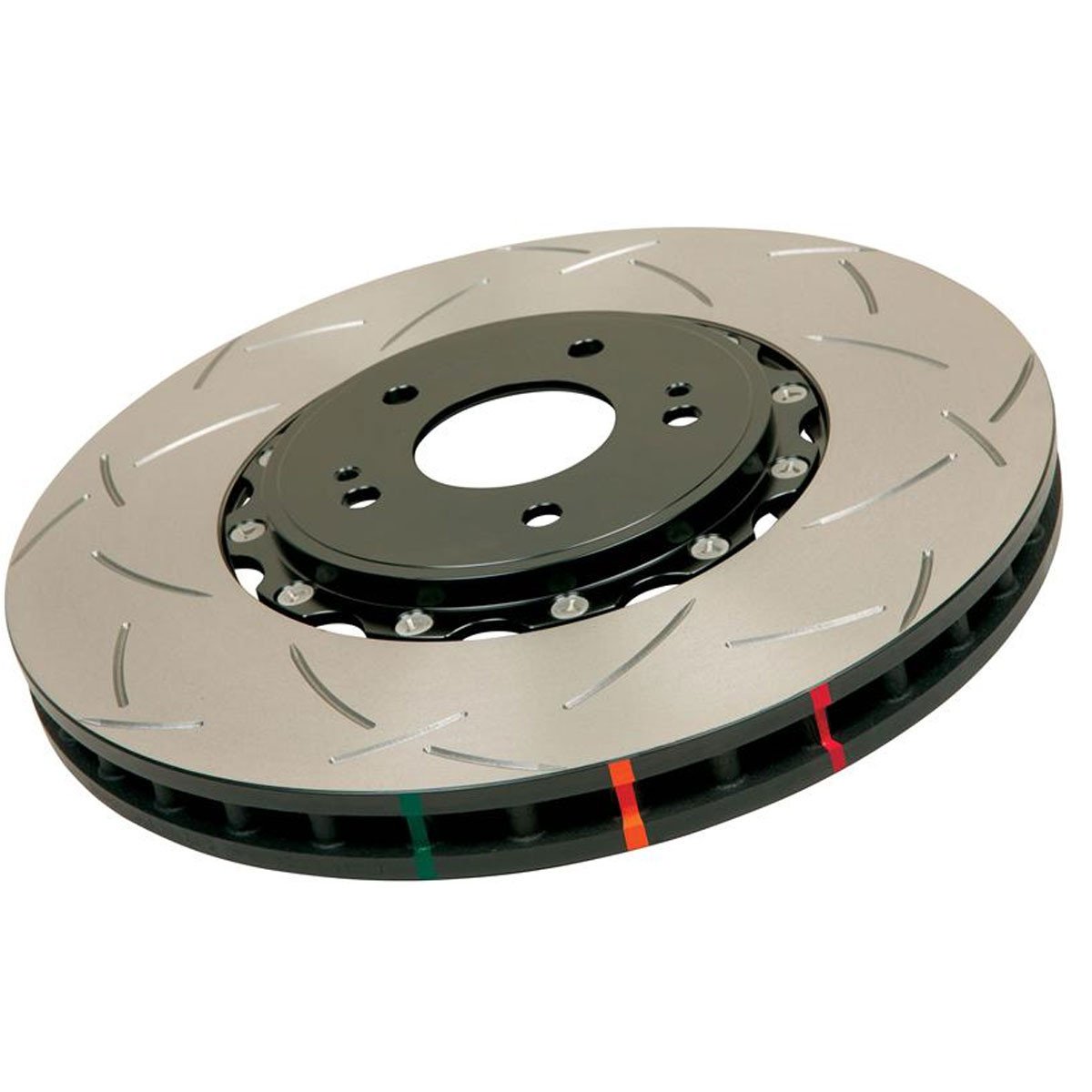 DBA (Disc Brakes Australia) Front Slotted 5000 2 Piece Rotor Assembled | 09+ Nissan 370Z / Infiniti G37 (52314BLKS).