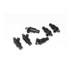 DeatschWerks Universal 550cc Low Impedance 11mm Upper Injector - Set of 6 (42M-11-0550-6).