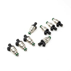 DeatschWerks Universal 1800cc Low Impedance 14mm Upper Injector - Set of 8 (42M-14-1800-8).