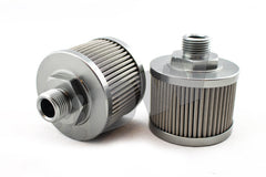 DeatschWerks Stainless Steel 8AN 100 Micron Universal Fuel Pump Pre-Filter (8-01-08100)