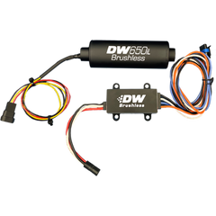 DeatschWerks 650LPH Brushless In-Line Fuel Pump with Controller (9-650-C105).
