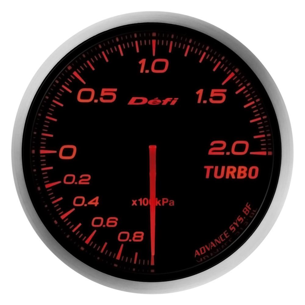 Defi Advance BF JDM Series Link Meter Gauge 60mm Turbo with Red Lighting (-100kPa to +200kPa) (DF09902)