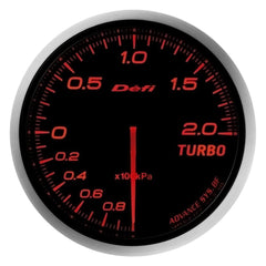 Defi Advance BF JDM Series Link Meter Gauge 60mm Turbo with Red Lighting (-100kPa to +200kPa) (DF09902)