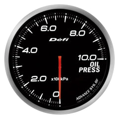 Defi Advance BF JDM Series Link Meter Gauge 60mm Oil Pressure with White Lighting (0kPa to 1000kPa) (DF10201).