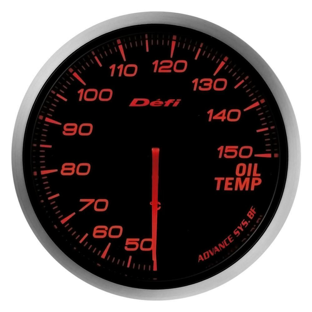 Defi Advance BF JDM Series Link Meter Gauge 60mm Oil Temperature with Red Lighting (50 to 150 deg Ca) (DF10402).