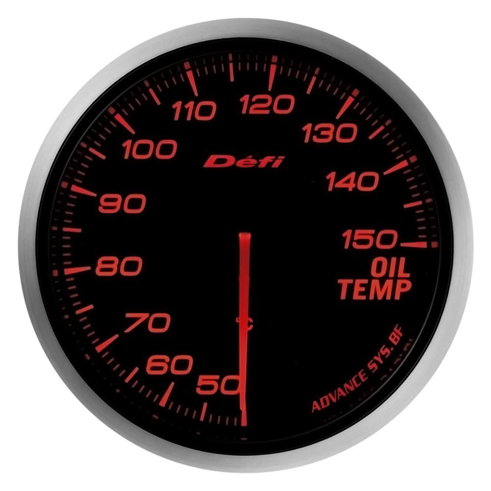 Defi Advance BF JDM Series Link Meter Gauge 60mm Oil Temperature with Red Lighting (50 to 150 deg Ca) (DF10402).