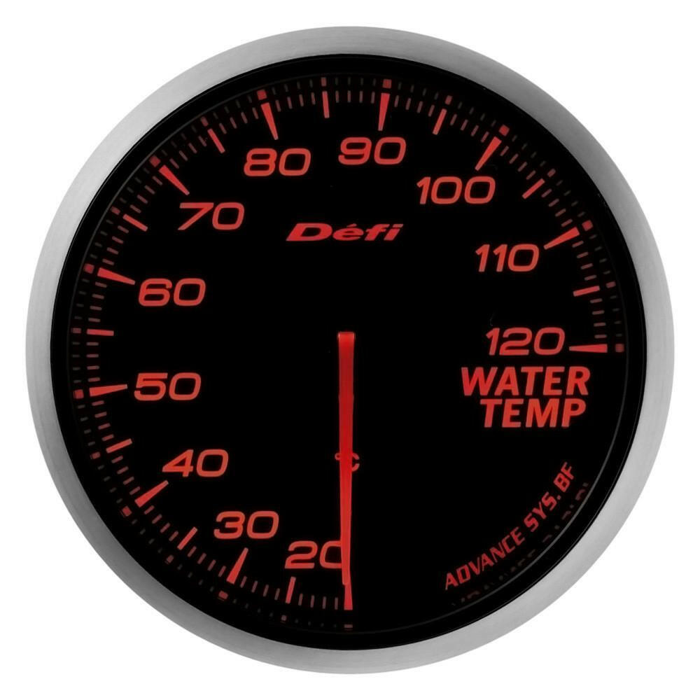 Defi Advance BF JDM Series Link Meter Gauge 60mm Water Temperature with Red Lighting (20 to 120 deg C) (DF10502).