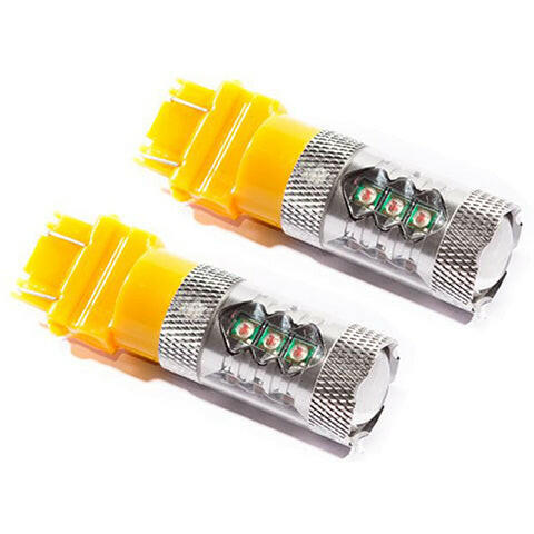 Diode Dynamics 3157 LED Amber Lights | 2001-2003 Honda Civic Coupe, 2000-2003 BMW M5, and 1994-2009 Ford Mustang GT (2x3157_HP48A).