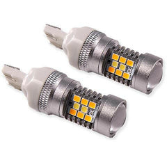Diode Dynamics 7443 HP24 Switchback Dual-Color Turn Signal LED Bulbs | 2013-2021 Honda Civic, 2009-2020 Nissan 370Z, and 2013-2016 Scion FR-S (DD0110P).