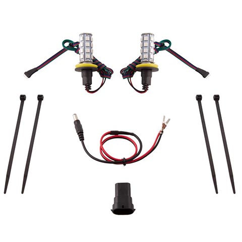 Diode Dynamics Multicolor H11 Bulb Fog Light LED Kit | 2003-2006 Mitsubishi Evo 8/9, and 2008-2015 Mitsubishi Evo X (DD0160P).