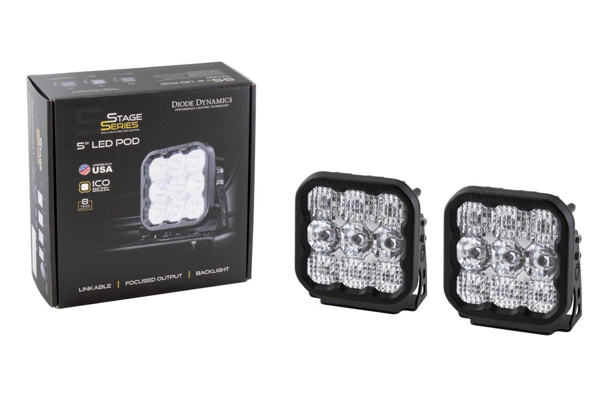 Diode Dynamics SS5 Sport Universal CrossLink 3-Pod Lightbar Yellow Driving | Universal (DD7205)