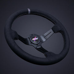 DND 75mm Alcantara Race Steering Wheel (ARW-BK).