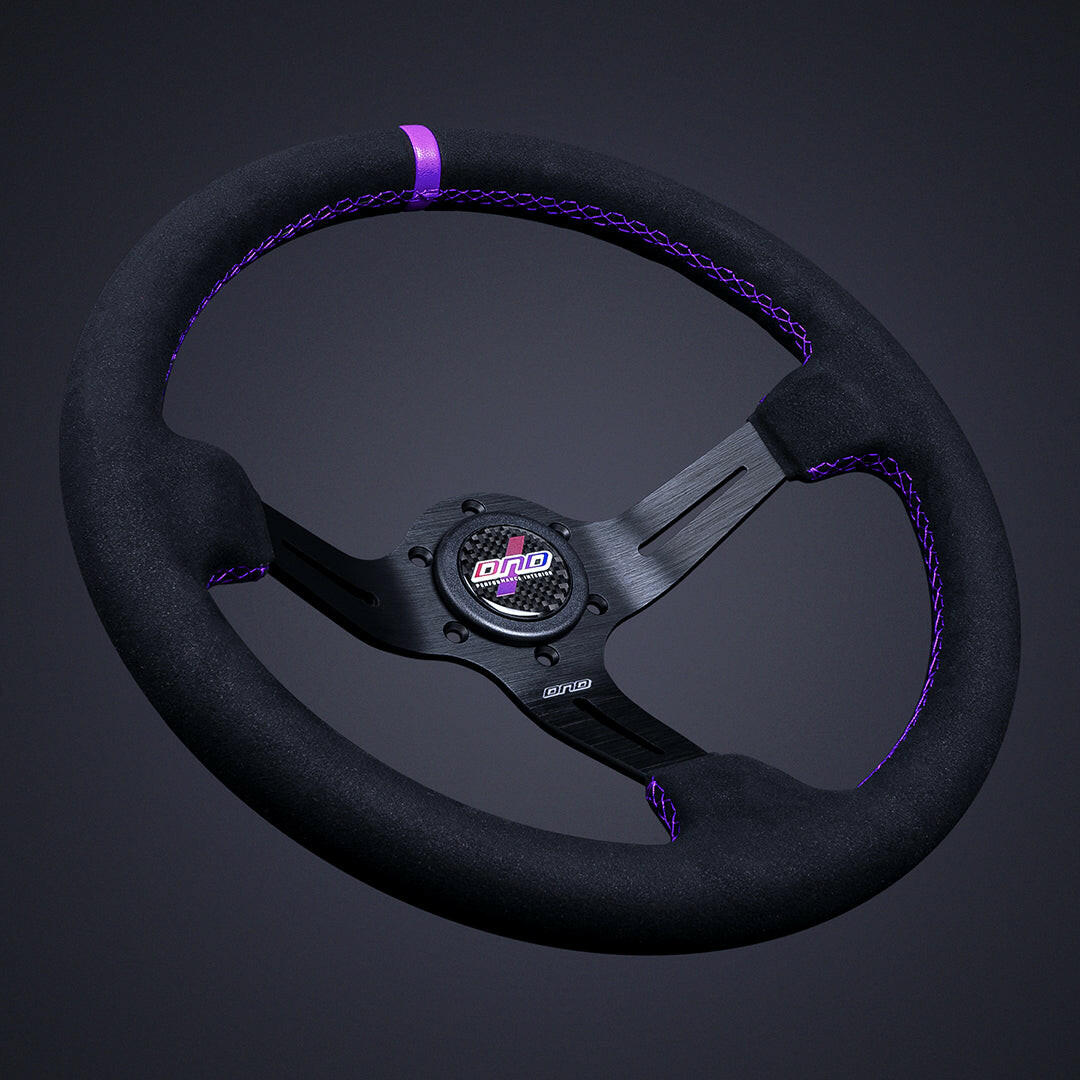 DND 75mm Alcantara Race Steering Wheel (ARW-BK).