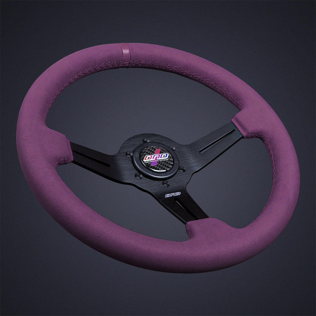 DND Full Colored 50mm Alcantara Race Steering Wheel (FCAW-PR-50).