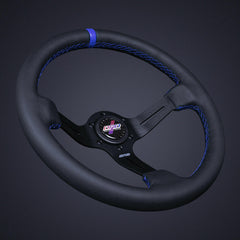 DND Leather Race Steering Wheel (LRW-BK).