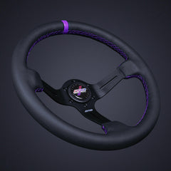 DND Leather Race Steering Wheel (LRW-BK).