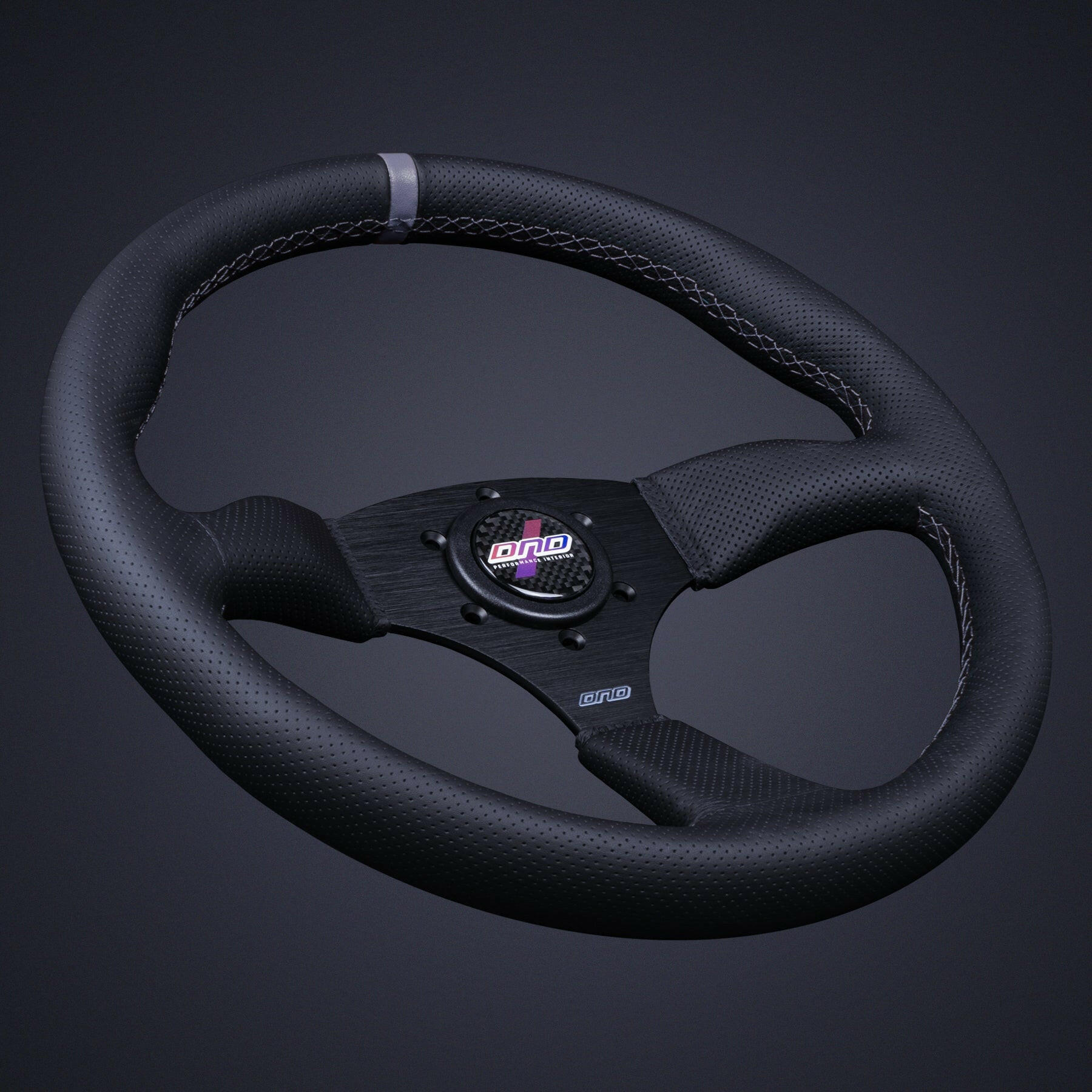 DND Perforated Leather Touring Steering Wheel (PTW-GR).