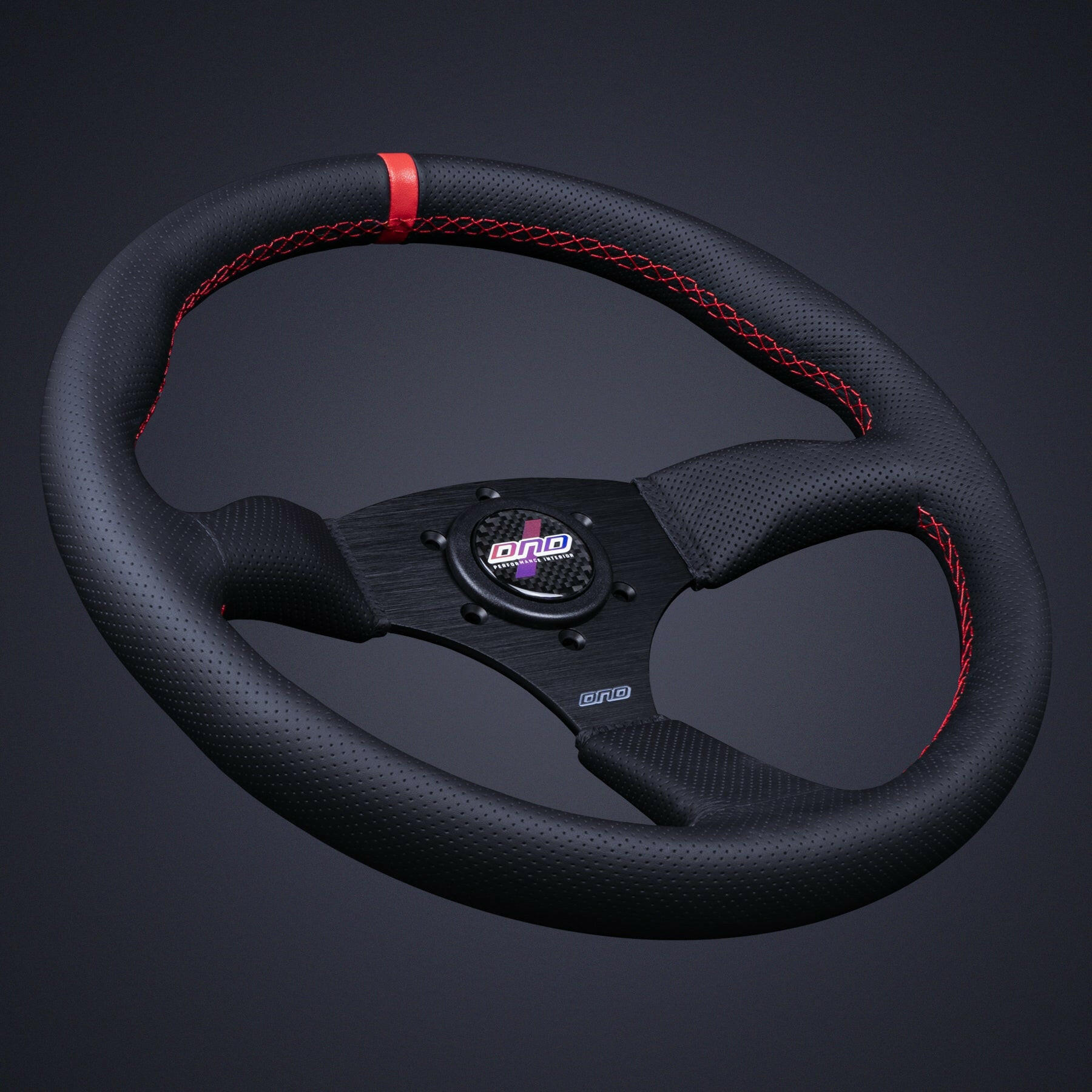 DND Perforated Leather Touring Steering Wheel (PTW-GR).