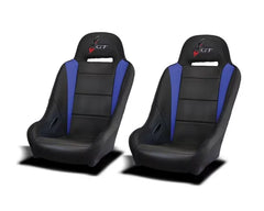 DragonFire HighBack GT Seats Black And Blue Polaris RZR | Genera | XP.