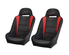 DragonFire HighBack GT Seats Black And Red Polaris RZR | Genera | XP.