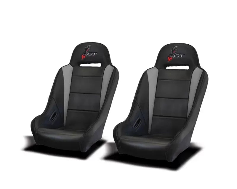 DragonFire HighBack GT Seats Black And Titanium Polaris RZR | Genera | lXP.