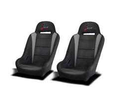 DragonFire HighBack GT Seats Black And Titanium Polaris RZR | Genera | lXP.