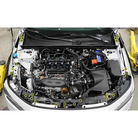 Dress Up Bolts Stage 1 Titanium Hardware Engine Bay Kit | 2022+ Honda Civic Si (HON-062-Ti).