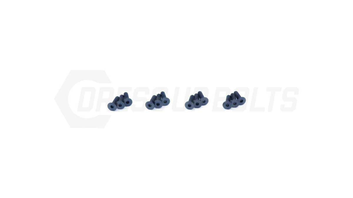 Dress Up Bolts Titanium Hardware Kit for AeroCatch Hood Pins  (ACC-020-Ti-BLK).