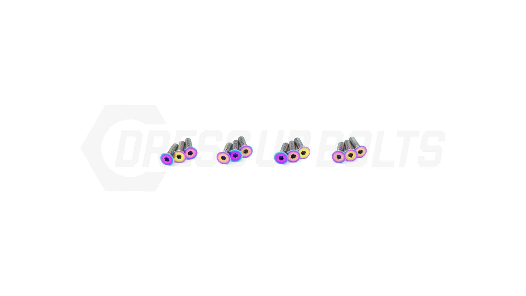 Dress Up Bolts Titanium Hardware Kit for AeroCatch Hood Pins  (ACC-020-Ti-BLK).