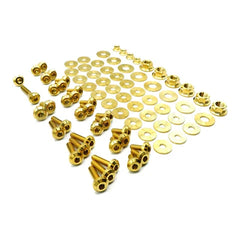 Dress Up Bolts Stage 2 Titanium Hardware Engine Bay Kit | 2022+ Honda Civic Si (HON-063-Ti-BLK).