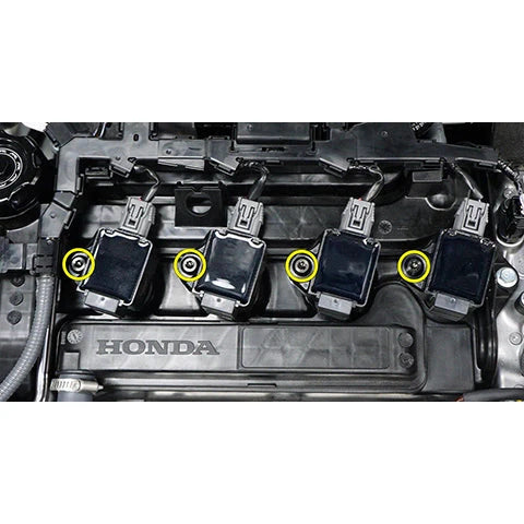 Dress Up Bolts Titanium Hardware Coil Pack Kit | 2022+ Honda Civic Si (HON-074-Ti).