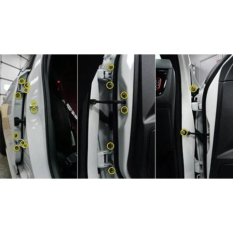 Dress Up Bolts Titanium Hardware Door Kit | 2022+ Honda Civic Si (HON-072-Ti).