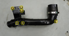 Dress Up Bolts Titanium Hardware OEM Charge Pipe Kit | 2022+ Honda Civic Si (HON-070-Ti).