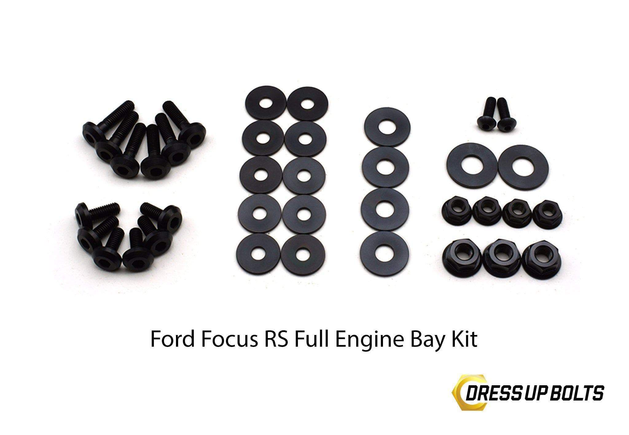 Dress Up Bolts Titanium Engine Bay Kit | 2016-2018 Ford Focus RS (FOR-014-Ti)