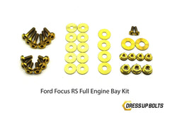 Dress Up Bolts Titanium Engine Bay Kit | 2016-2018 Ford Focus RS (FOR-014-Ti)