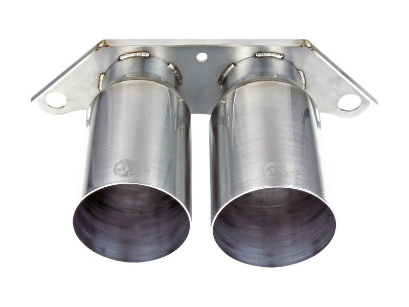 aFe Power Mach Force Xp 4in 304 SS Bolt-On Exhaust Tips Brushed 14-19 Porsche 911 GT3 3.8L/4.0L