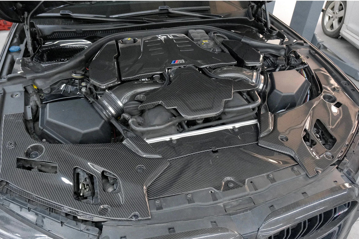Carbon Fiber Engine Bay Corner Cover - BMW F90
