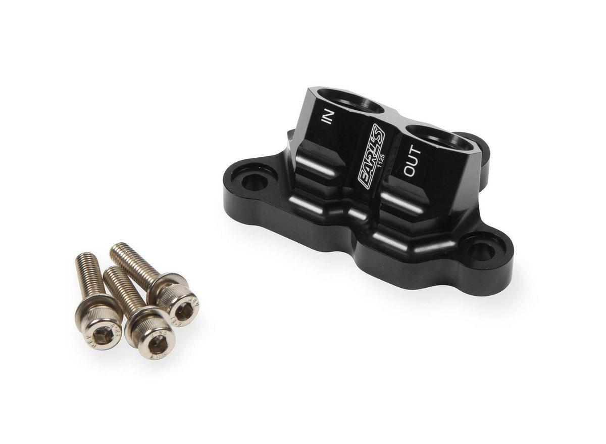 Earl's Performance Ford Coyote Engine Remote Oil Filter Adapter (1125ERL).