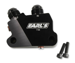 Earl's Performance Gm LT Engine Oil Cooler Adapter  (1126ERL).