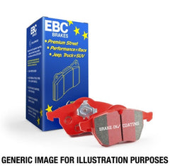 EBC Brakes Ceramic Low Dust Red Stuff Rear Pads | 2016 - 2021 Honda Civic & Civic Type-R (EBCDP32402C).