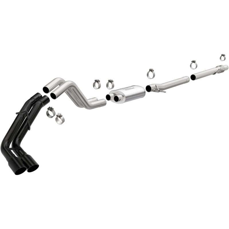 MagnaFlow CatBack 2019 Ford Ranger 2.3L 3in Black Exhaust Tips