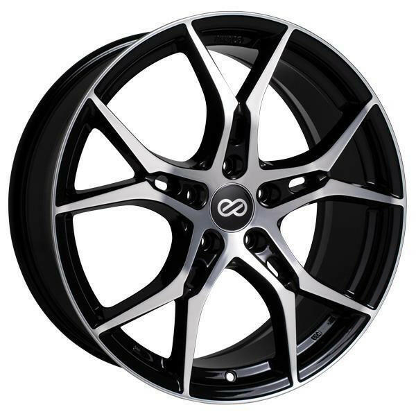 Enkei Vulcan 5x114.3 19” Black Machined Wheels.
