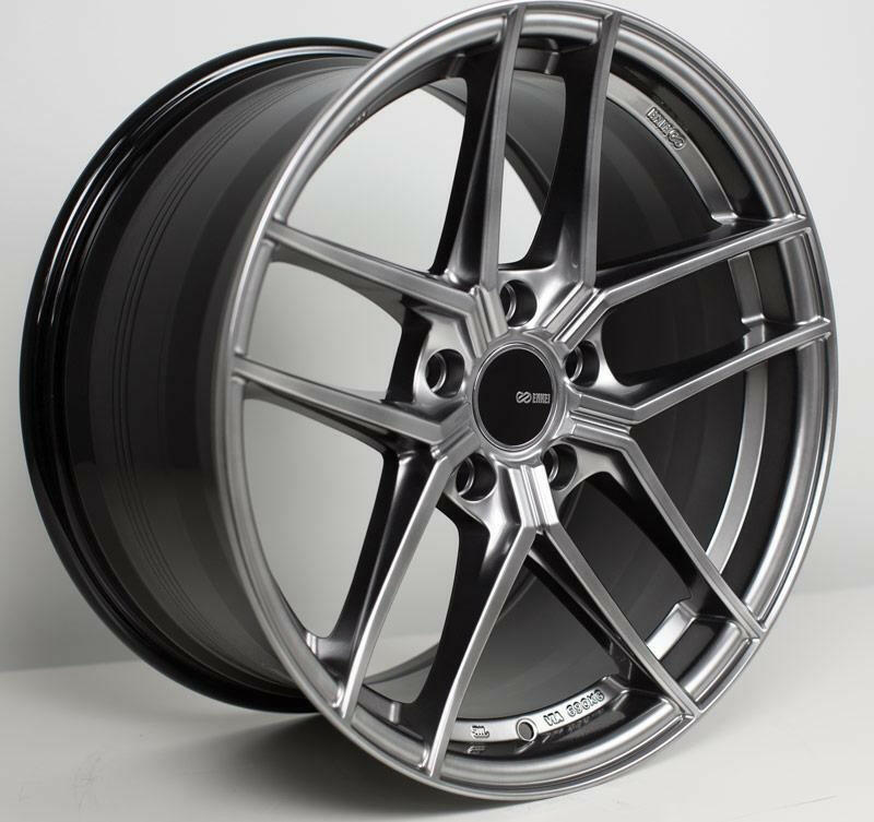 Enkei TY-5 5x114.3 19” Hyper Silver Wheels.