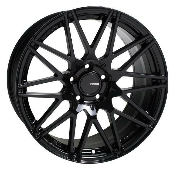 Enkei TMS 5x114.3 17” Gloss Black Wheels.
