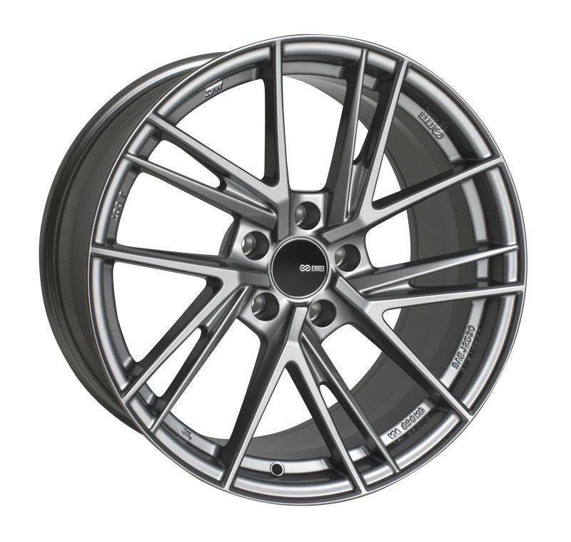 Enkei TD5 5x114.3 18” Storm Gray Wheels.