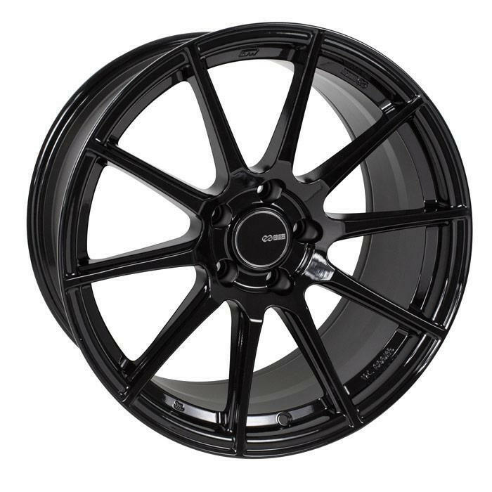 Enkei TS-10 5x114.3 18” Gloss Black Wheels.