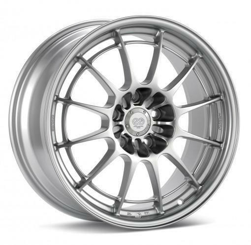 Enkei NT03+M 18x8.5 / 5x114.3 / 38mm Offset / 72.6mm Bore Silver Wheel.